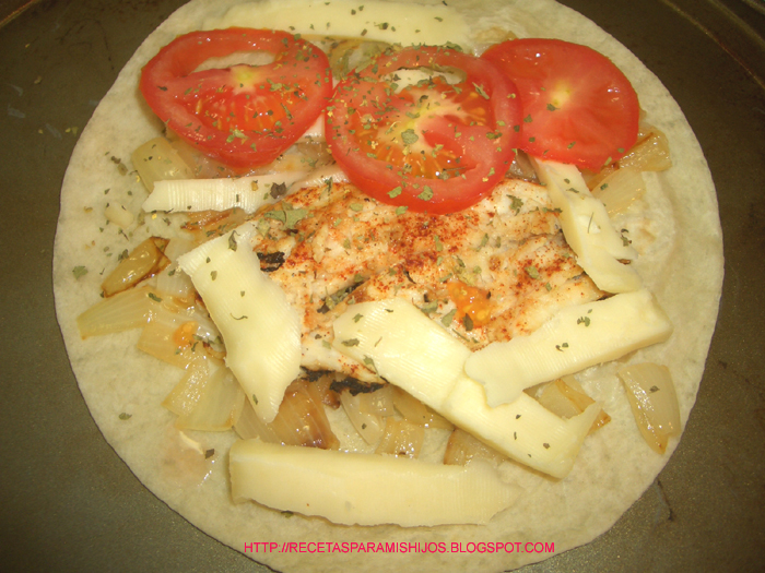 Recetario Spanglish para mis hijos Quesadilla de filet de pescado