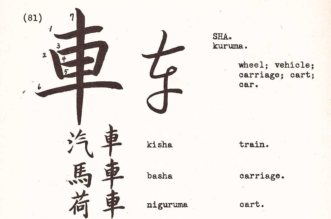 the last door down the hall Kanji Car