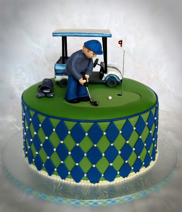 a Golf Theme Groom's cake