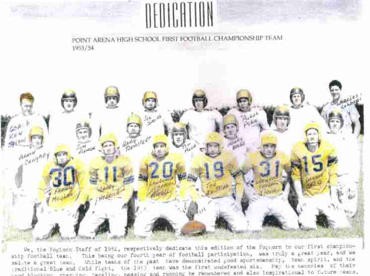 Point Arena High, Class of 1960 Lawrence Girelli, Class of 1954