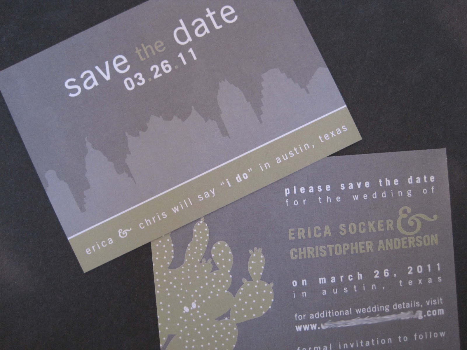 The Inviting Pear Photoblog Save the date and Invitation stationery suite