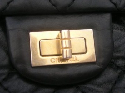 The Chanel 2 55 Handbag History Facts Fakes And Find Of A This Is A Mademoie Lock From Reissue Just To Show How The Chanel Lettering Can Ear Below Twist On Modern Bags