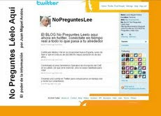 EL BLOG NO PREGUNTES ahora en Twitter http://twitter.com/NoPreguntesLee