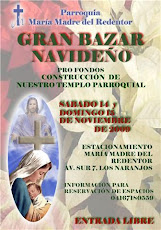Bazar Navideño el próximo 14 y 15 de noviembre pro fondos del templo parroquial. frente a la UNE