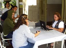 Operativo de actualización de datos CNE en la Universidad Nueva Esparta,  Martes y Miércoles