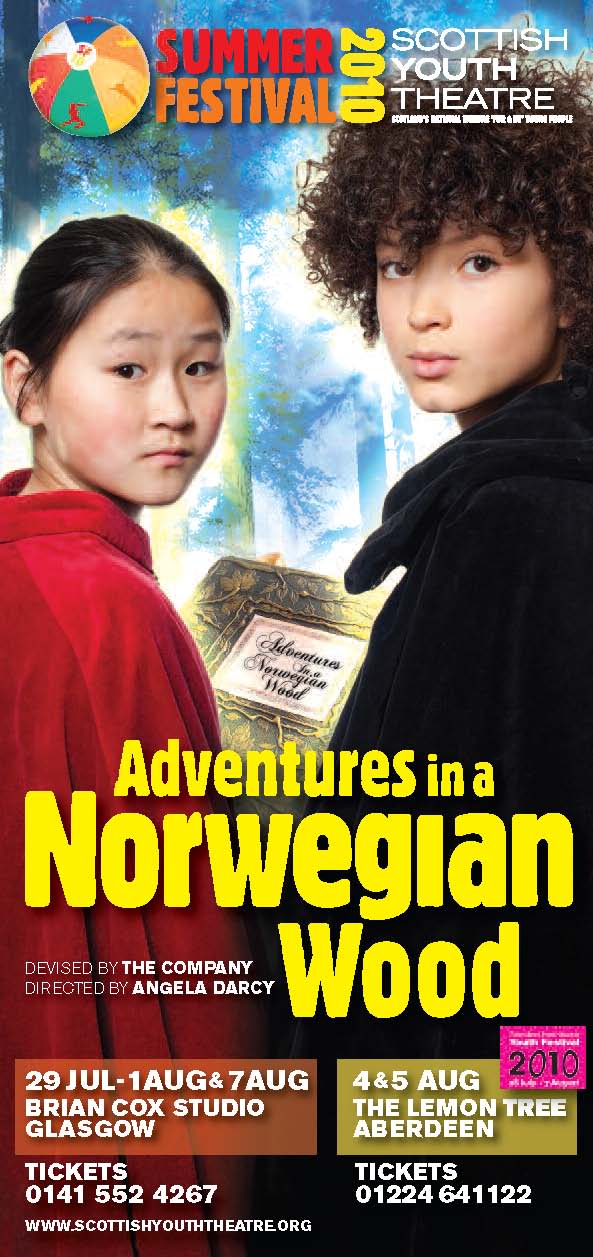 Scottish Youth Theatre Blog Day ONE (insert accent of big brother