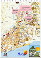 Mapa situación rastrillo de los domingos en Nerja