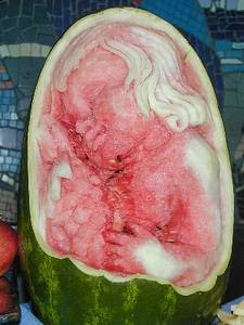 Arte con sandías - Art with watermelons