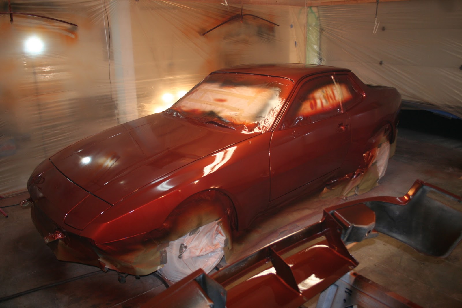 Repainting My 1983 Porsche 944: Spraying Clear