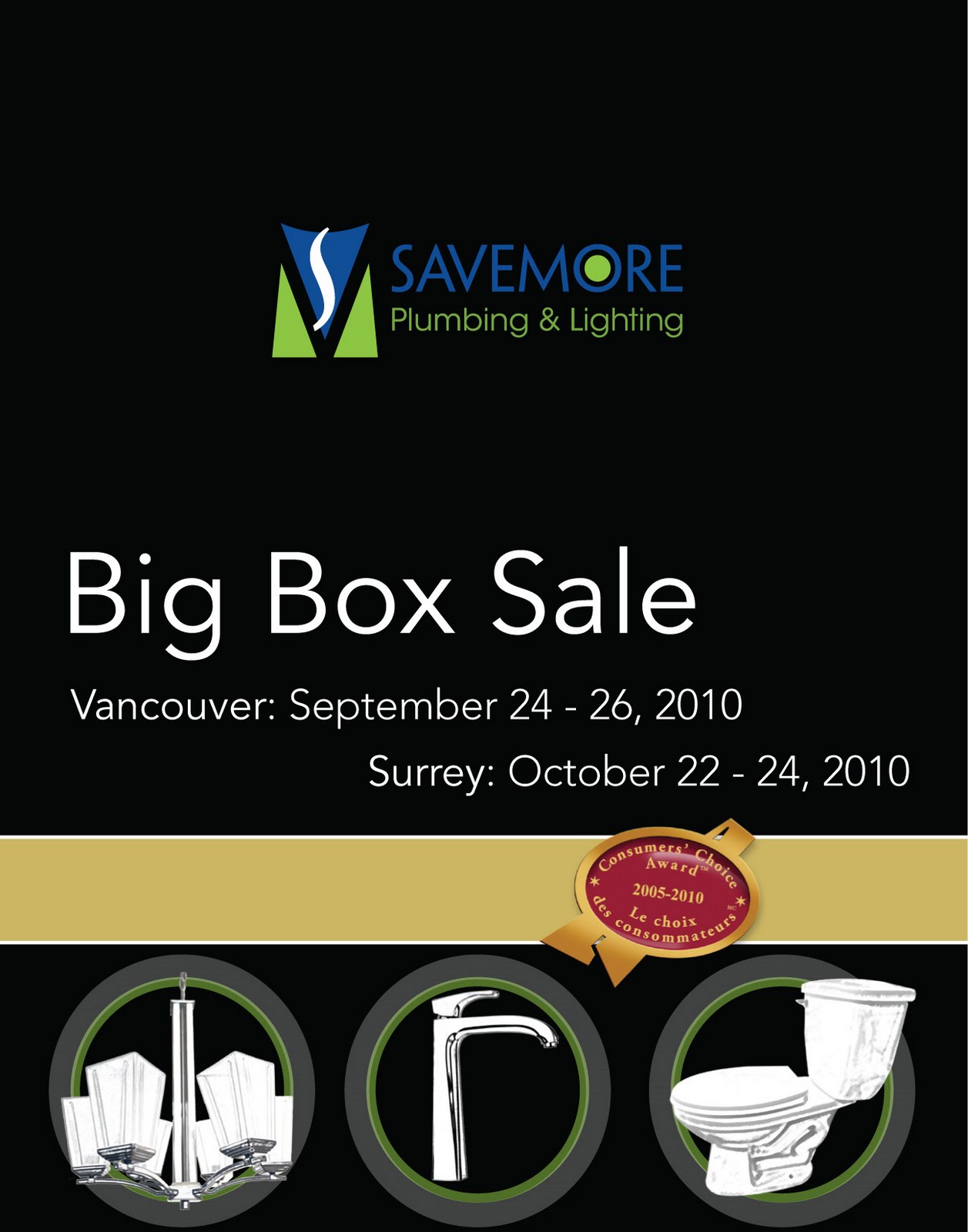 Save More Plumbing and Lighting Vancouver Big Box Sale Sept. 2426