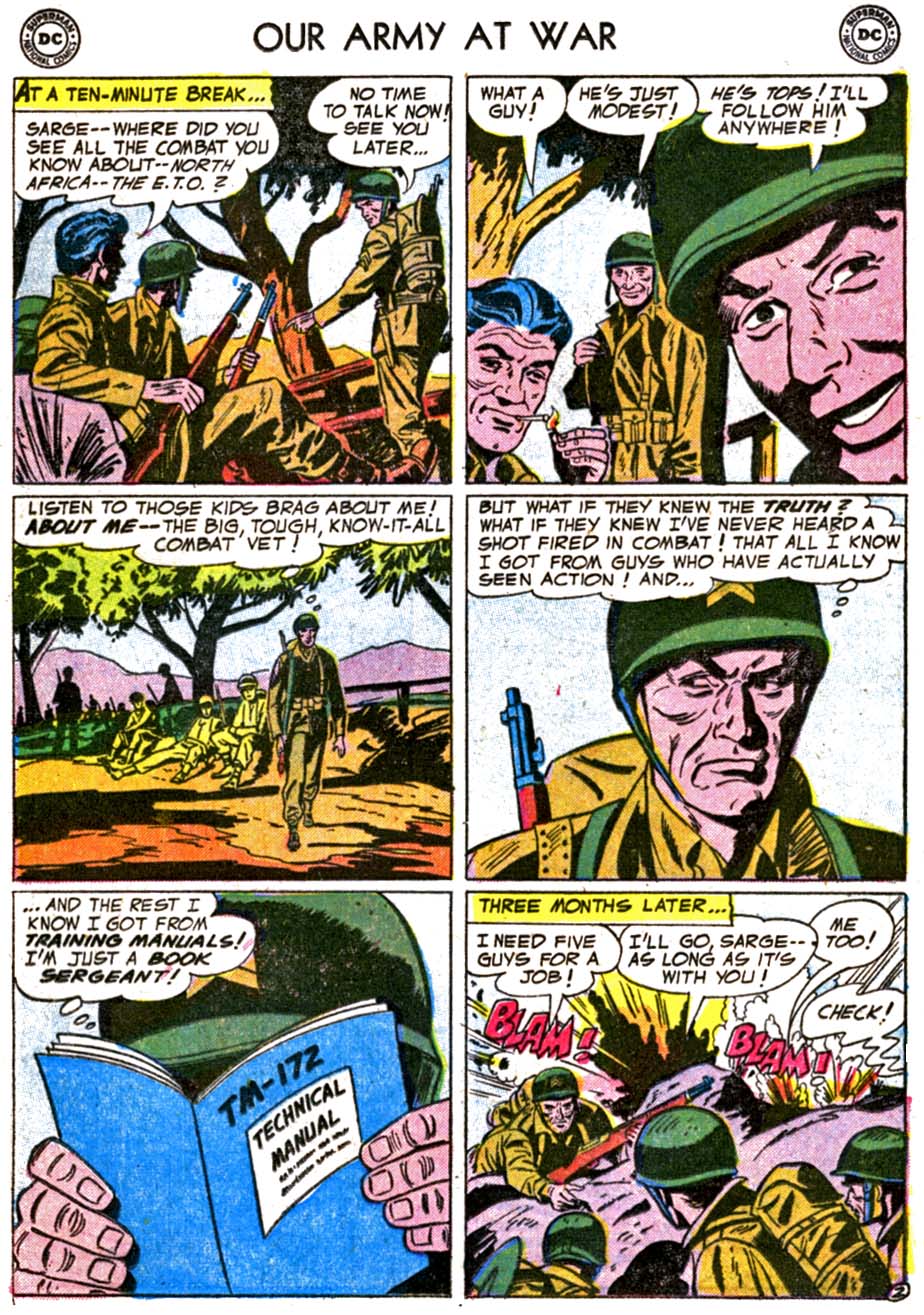 Read online Our Army at War (1952) comic -  Issue #37 - 13