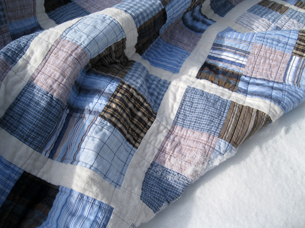 Piece and Press: The shirting quilt