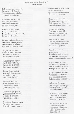 Ler & Aprender: Quem tem medo de ridículo? Ruth Rocha