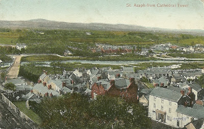 Llanelwy St. Asaph, view from Cathedral tower