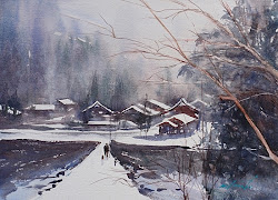 tanabe keiko watercolor watercolors painting interview