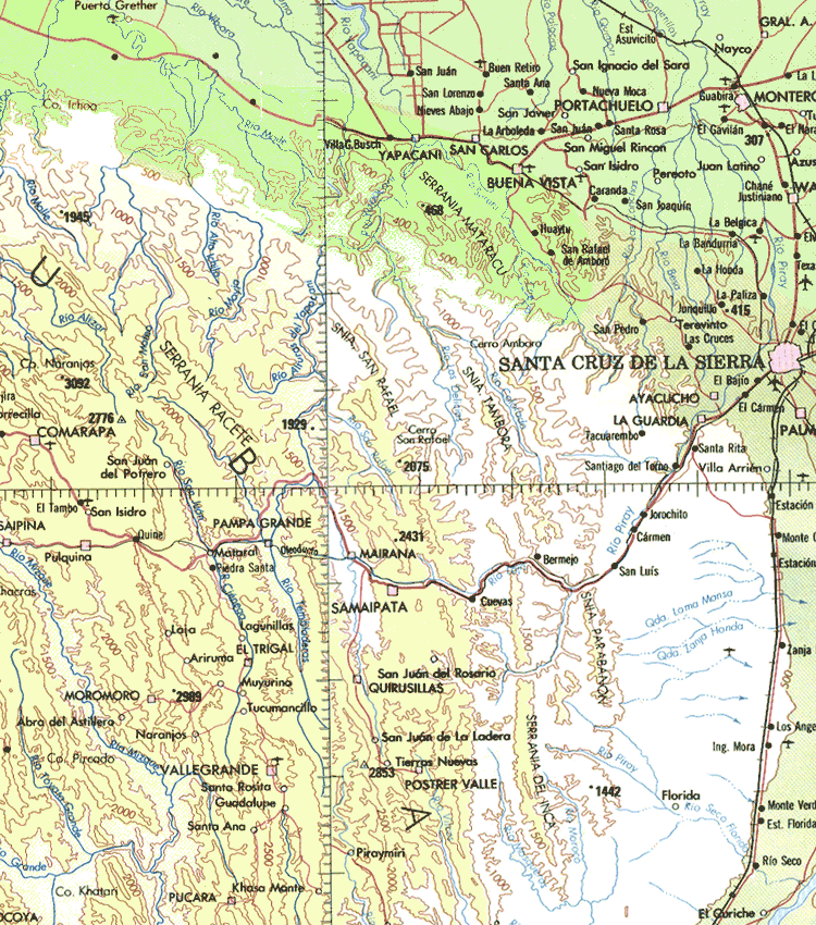 LISTA DE PRESIDENTES DE BOLIVIA: MAPA OROGRÁFICO DE BOLIVIA