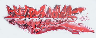 graffiti 3d style alphabet