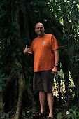 Hiking in a rain forest