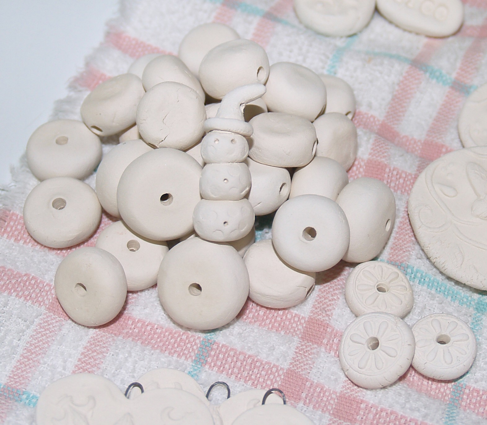 Clay Designs by glee BISQUE BEADS