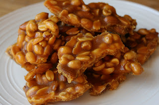 Peanut Not-Brittle Candy. This tastes just like a Pay Day candybar!!! So easy to make and is a wonderful gift too!