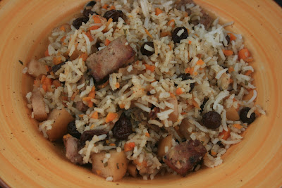 Autumn Sausage Casserole made in the crockpot slow cooker.