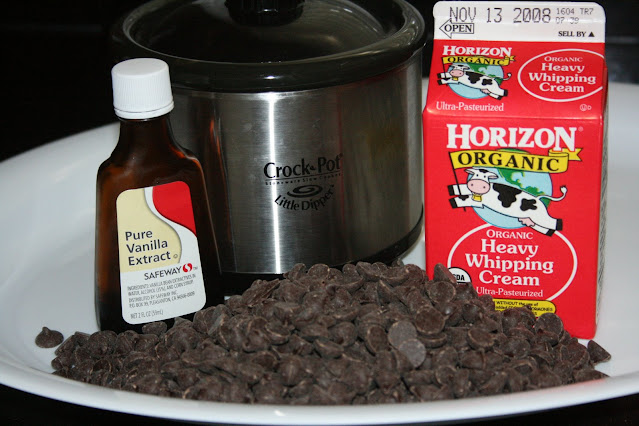 Little Dipper CrockPot Chocolate Fondue - A Year of Slow Cooking