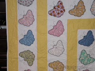 Wandering Butterflies, quilted by Angela Huffman