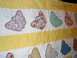 Wandering Butterflies, quilted by Angela Huffman