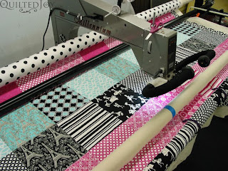 Quilt on the APQS Millie Frame - QuiltedJoy.com