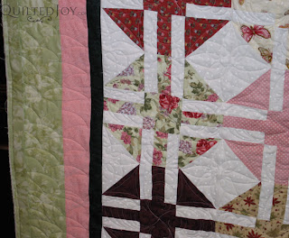Debbie's Crystal Beauty, with custom quilting by Angela Huffman - QuiltedJoy.com