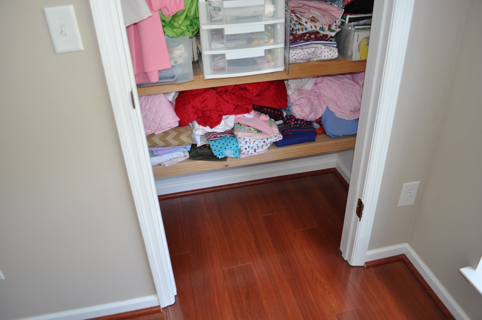 Sewing, Playing and Loving! sewing room flooring