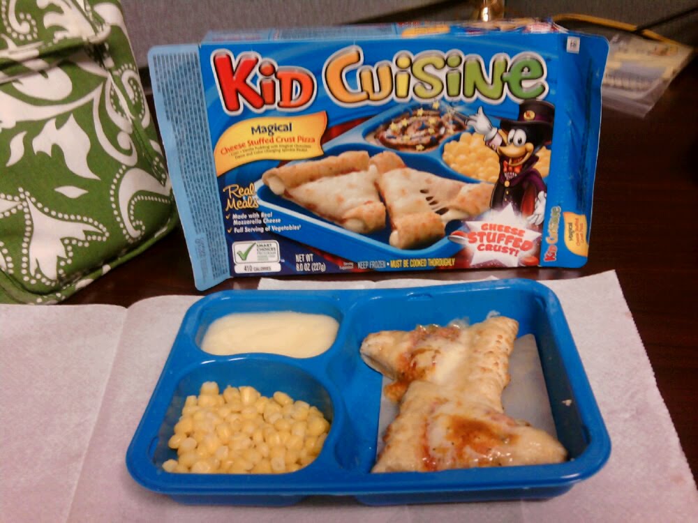 Sarah in the ATL Kid Cuisine Magical Cheese Stuffed Crust Pizza