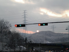 Sunset over the mountains