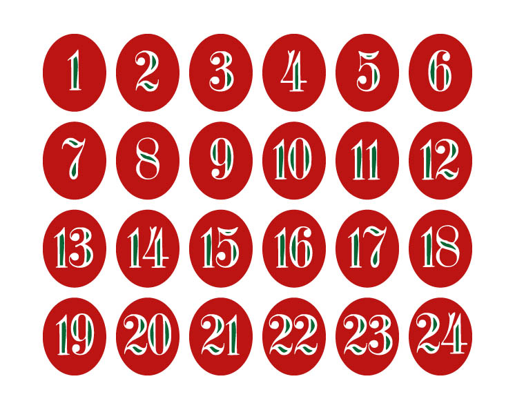 clipart christmas numbers - photo #44