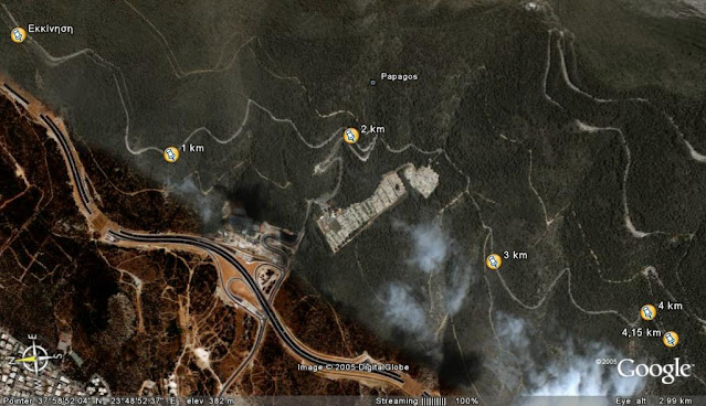 Στα μονοπάτια του Υμηττού, διαδρομές On the paths of Ymittos, routes