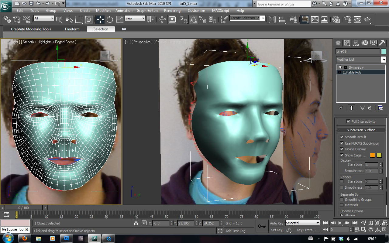 Virtual Environments Head Modelling Modelling; Part 3