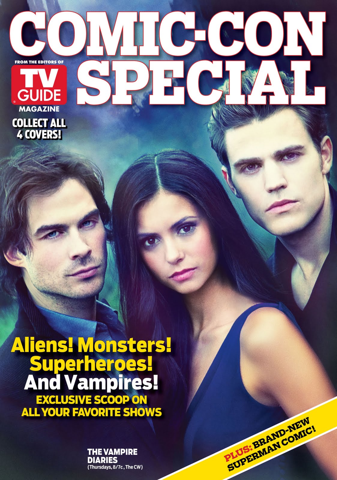 The Vampire Diaries Trio are Cover Stars for TV Guide's Special Comic