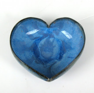 Three Inch Heart Bowl by JDWolfe Pottery