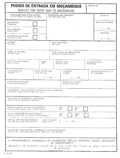 Visa Form 1