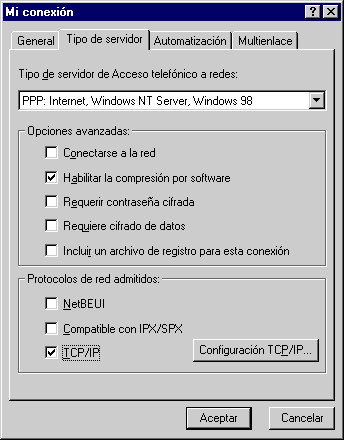 TAREAS: Crear una Conexión a Internet