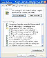 Folder Option Windows XP 2