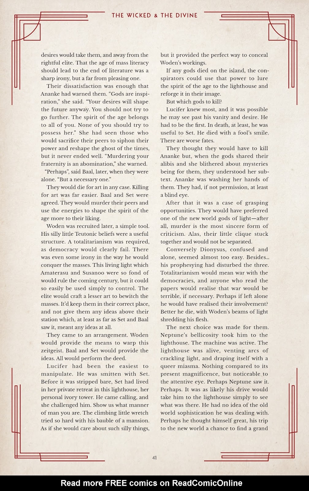 The Wicked + The Divine 1923 issue Full - Page 40