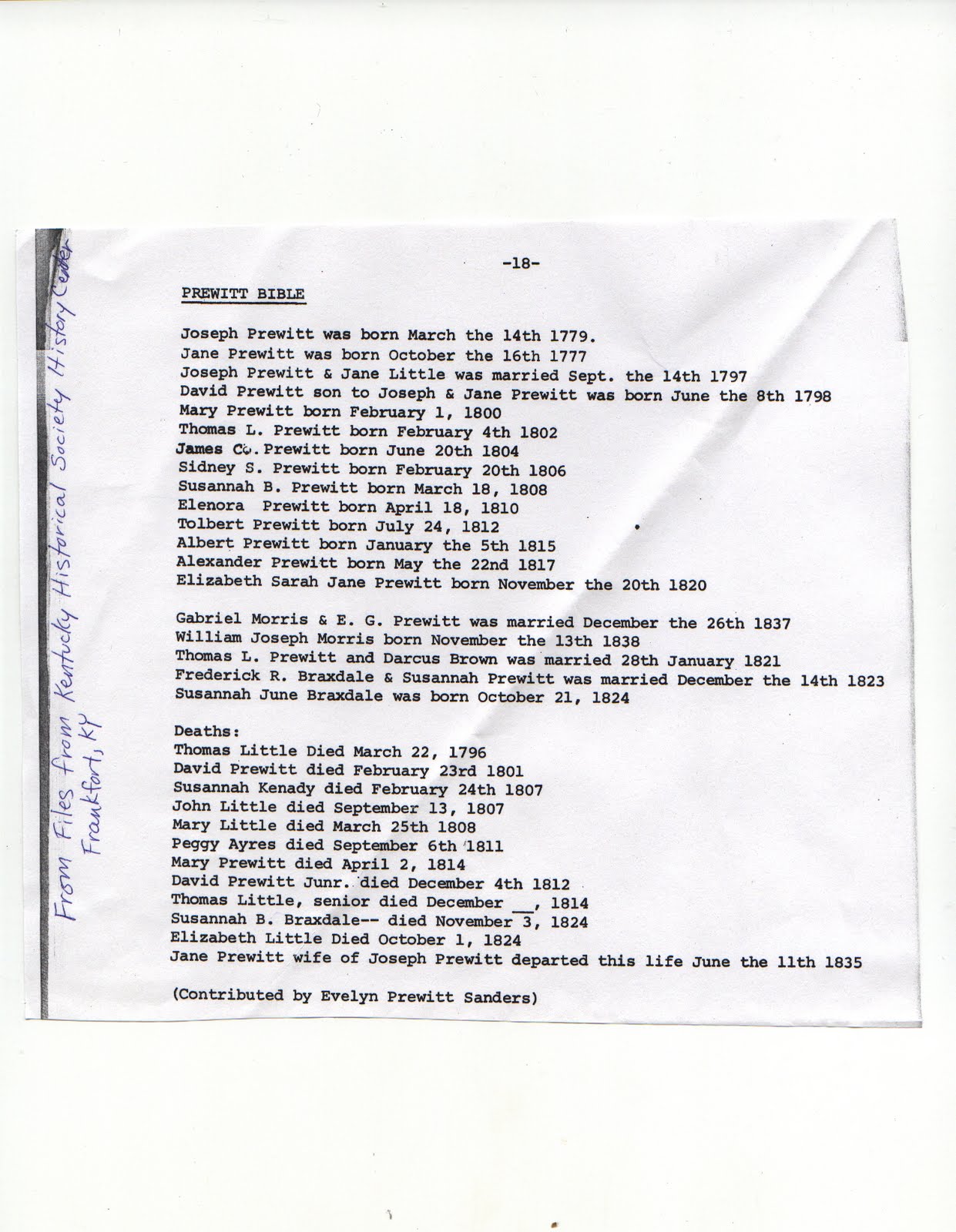 Little and McCoskey Family History