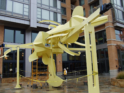 Bad sculpture, Washington DC Mt. Vernon Triangle retail for lease