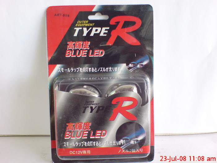 Type R Washer Nozzle Lights [Chrome]