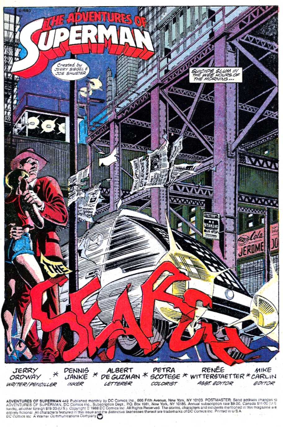 Read online Adventures of Superman (1987) comic -  Issue #449 - 2