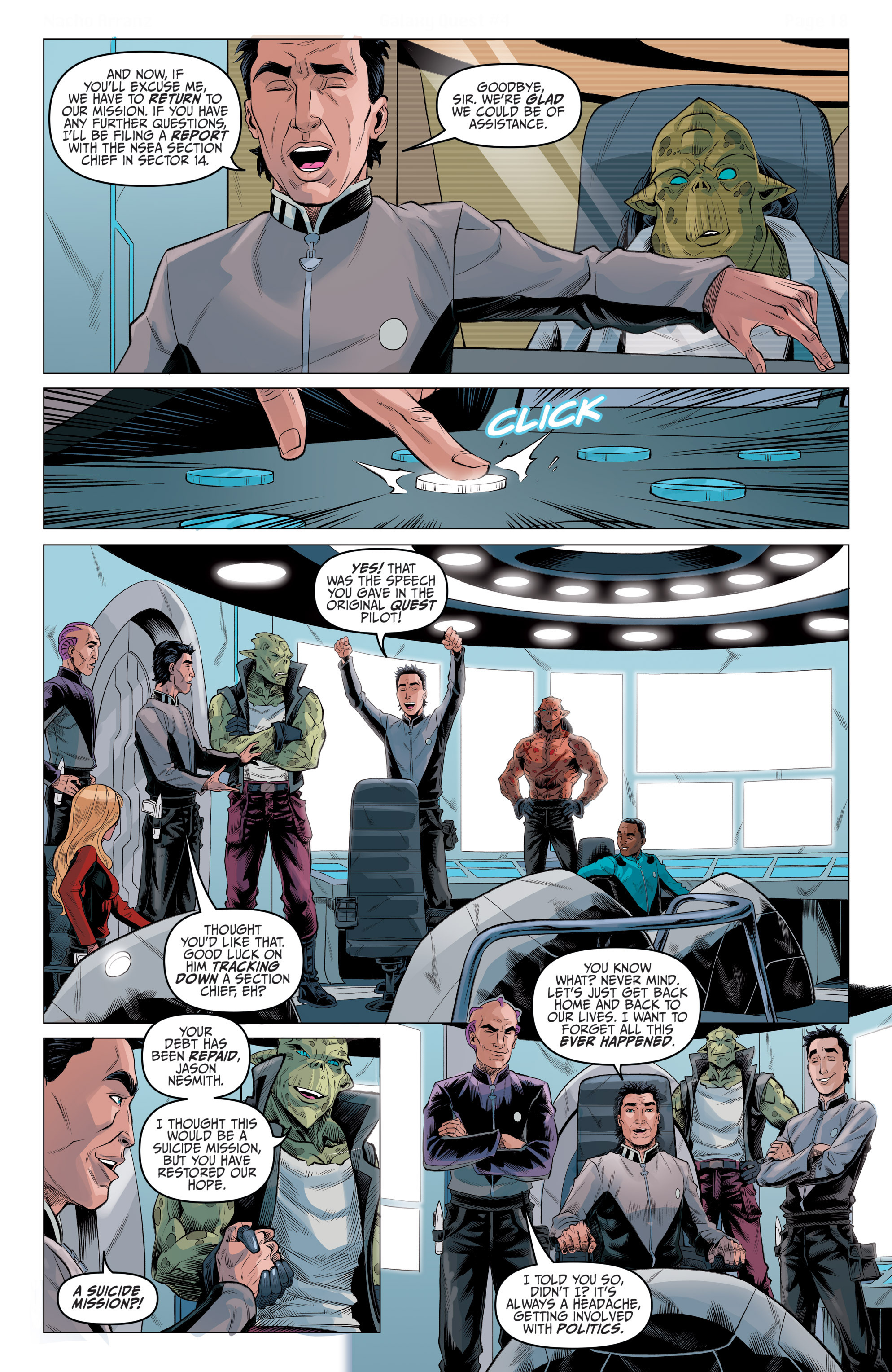 Read online Galaxy Quest: The Journey Continues comic -  Issue #4 - 22