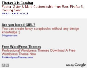 Firefox 3 ads in Adsense unit
