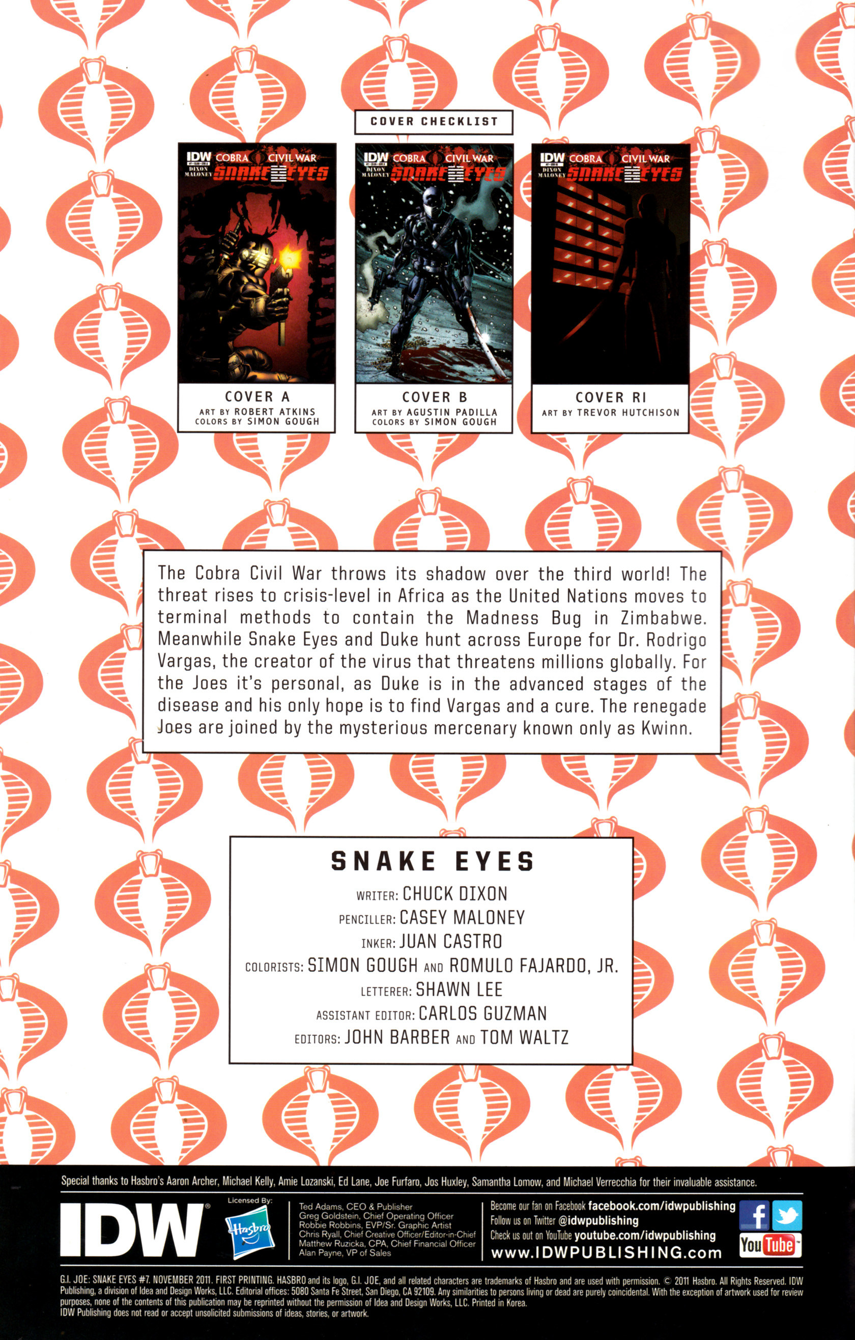 G.I. Joe: Snake Eyes Issue #7 #7 - English 3