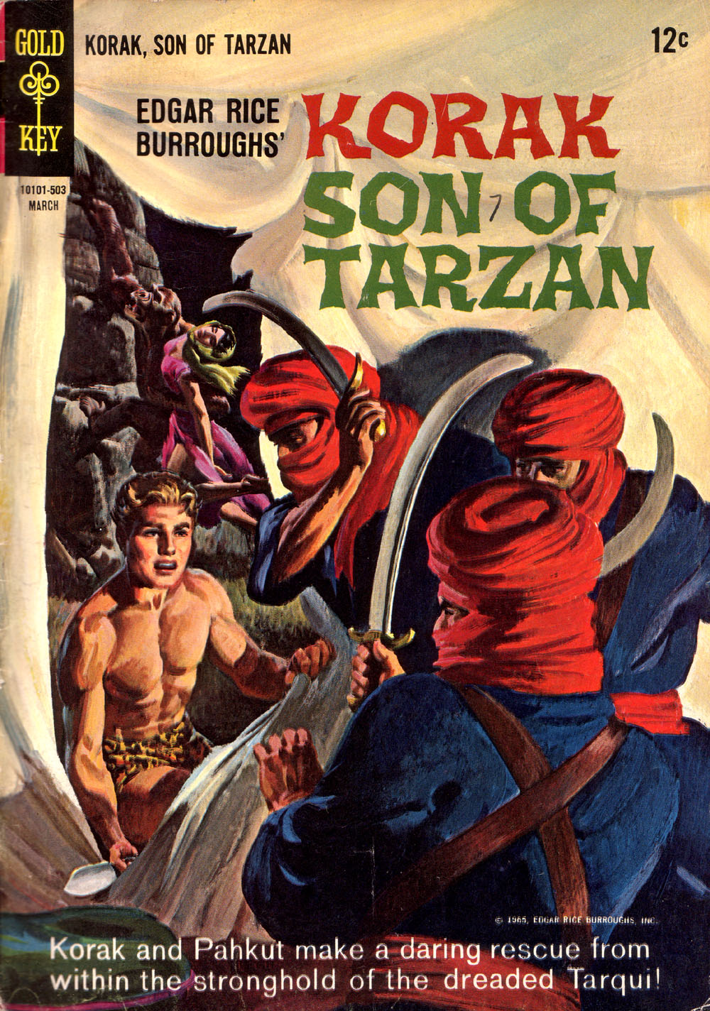 Read online Korak, Son of Tarzan (1964) comic -  Issue #7 - 1